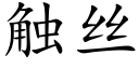 觸絲 (楷體矢量字庫)