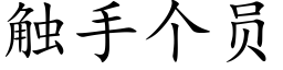 觸手個員 (楷體矢量字庫)