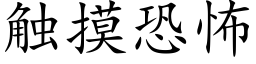 触摸恐怖 (楷体矢量字库)