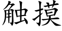 觸摸 (楷體矢量字庫)