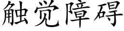 觸覺障礙 (楷體矢量字庫)