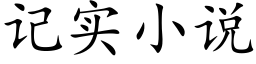 记实小说 (楷体矢量字库)