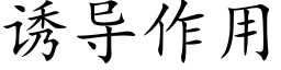 诱导作用 (楷体矢量字库)