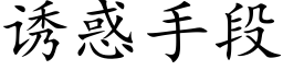 诱惑手段 (楷体矢量字库)