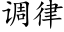 调律 (楷体矢量字库)