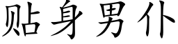 贴身男仆 (楷体矢量字库)