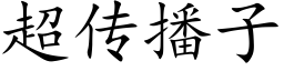 超传播子 (楷体矢量字库)