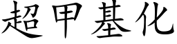 超甲基化 (楷体矢量字库)