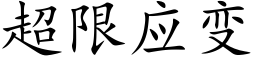 超限应变 (楷体矢量字库)