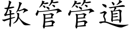 软管管道 (楷体矢量字库)