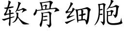 软骨细胞 (楷体矢量字库)