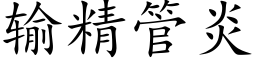 輸精管炎 (楷體矢量字庫)