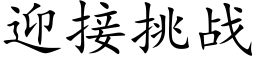 迎接挑战 (楷体矢量字库)