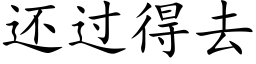 還過得去 (楷體矢量字庫)