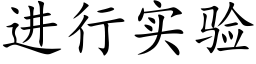 進行實驗 (楷體矢量字庫)