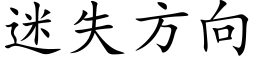 迷失方向 (楷體矢量字庫)