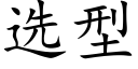 选型 (楷体矢量字库)