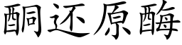 酮还原酶 (楷体矢量字库)