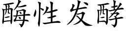 酶性发酵 (楷体矢量字库)