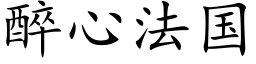 醉心法國 (楷體矢量字庫)