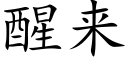 醒來 (楷體矢量字庫)