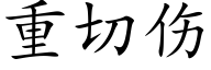 重切伤 (楷体矢量字库)