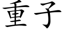 重子 (楷体矢量字库)