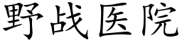 野战医院 (楷体矢量字库)