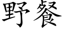 野餐 (楷体矢量字库)