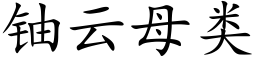 铀云母类 (楷体矢量字库)