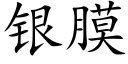 银膜 (楷体矢量字库)