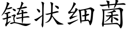 链状细菌 (楷体矢量字库)