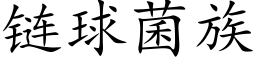 链球菌族 (楷体矢量字库)