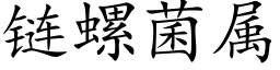 链螺菌属 (楷体矢量字库)