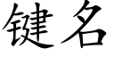 键名 (楷体矢量字库)