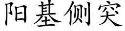 阳基侧突 (楷体矢量字库)