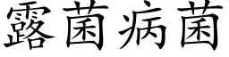 露菌病菌 (楷体矢量字库)