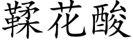 鞣花酸 (楷体矢量字库)