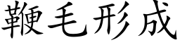 鞭毛形成 (楷体矢量字库)