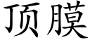 顶膜 (楷体矢量字库)