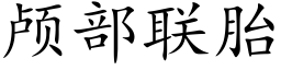 颅部联胎 (楷体矢量字库)