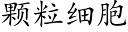 顆粒細胞 (楷體矢量字庫)