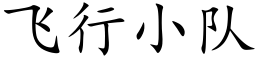 飛行小隊 (楷體矢量字庫)