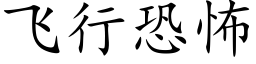 飛行恐怖 (楷體矢量字庫)