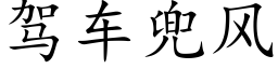 驾车兜风 (楷体矢量字库)