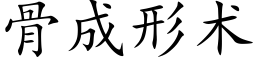 骨成形术 (楷体矢量字库)