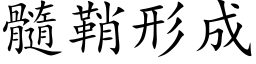 髓鞘形成 (楷体矢量字库)