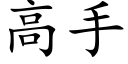 高手 (楷體矢量字庫)