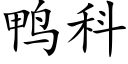 鸭科 (楷体矢量字库)