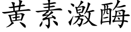 黃素激酶 (楷體矢量字庫)